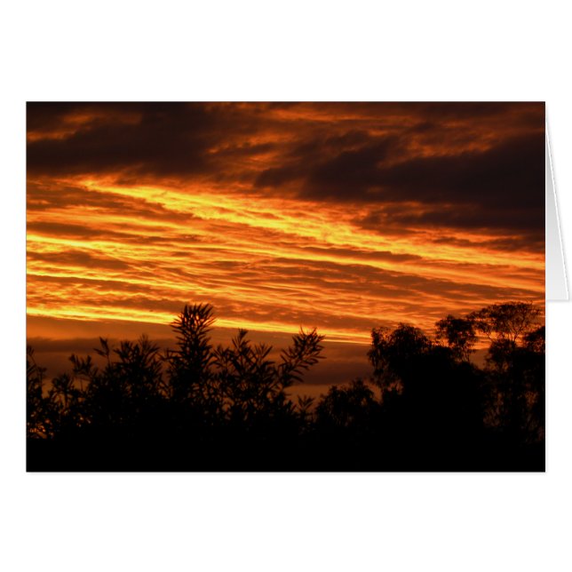 Sonnenuntergang im Sommer in Canberra (Vorderseite (Horizontal))