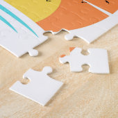 Sonnenuntergang im Sommer. Puzzle (Seite)