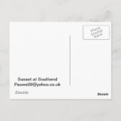 Sonnenuntergang im Süden Postkarte (Rückseite)