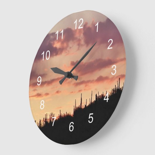 Sonnenuntergang im Südwesten Große Wanduhr (Winkel)