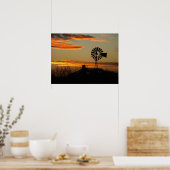 Sonnenuntergang im Südwesten Poster (Küche)