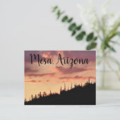 Sonnenuntergang im Südwesten Postkarte (Stehend Vorderseite)