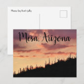 Sonnenuntergang im Südwesten Postkarte (Vorne/Hinten)