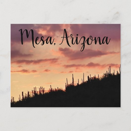 Sonnenuntergang im Südwesten Postkarte (Vorderseite)