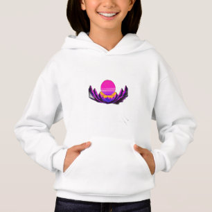 Sonnenuntergang im Synthwave-Stil Hoodie