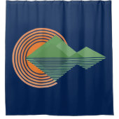 Sonnenuntergang im Tal Duschvorhang (Vorderseite)