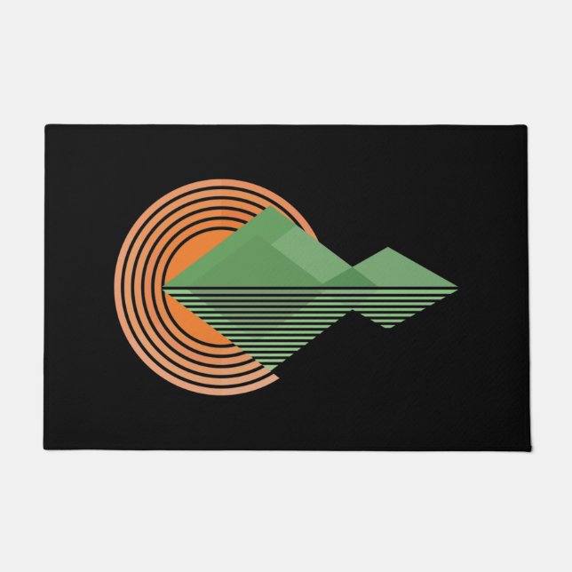 Sonnenuntergang im Tal Fußmatte (Vorderseite)