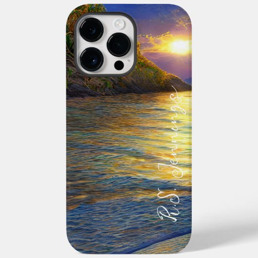 Sonnenuntergang im tropischen Meer Case-Mate iPhone Hülle (Rückseite)