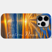 Sonnenuntergang im tropischen Meer Case-Mate iPhone Hülle (Rückseite (Horizontal))
