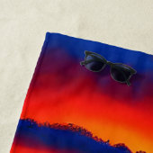 Sonnenuntergang im tropischen Meer Strandtuch (Beispiel)