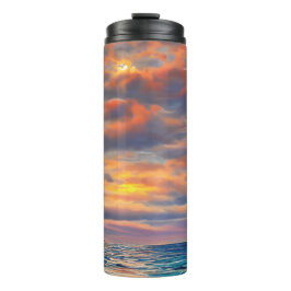 Sonnenuntergang im tropischen Meer Thermosbecher