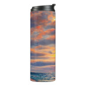 Sonnenuntergang im tropischen Meer Thermosbecher (Nach links gedreht)