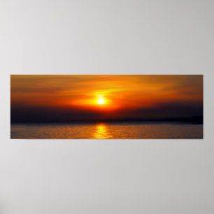 Sonnenuntergang im tropischen Sommer Poster