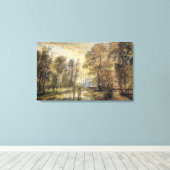 Sonnenuntergang im Wald Leinwanddruck (Insitu (Holzboden))