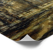 Sonnenuntergang im Wald Poster (Ecke)