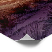 Sonnenuntergang im Wasser der Prärie Poster (Ecke)