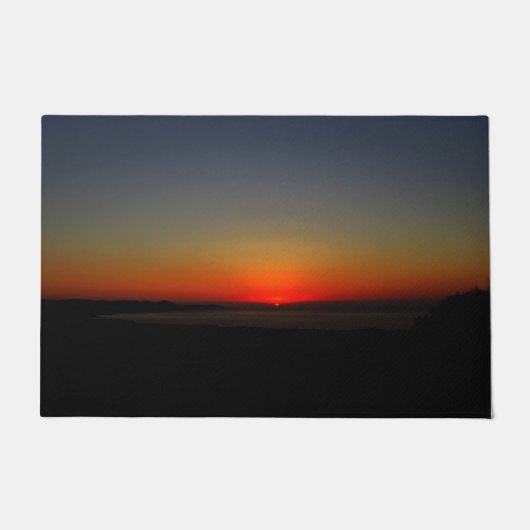 Sonnenuntergang im Wasser Fußmatte (Vorderseite)