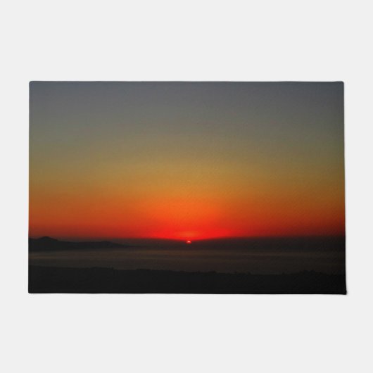 Sonnenuntergang im Wasser Fußmatte (Vorderseite)