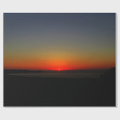 Sonnenuntergang im Wasser Geschenkpapier (Flach)