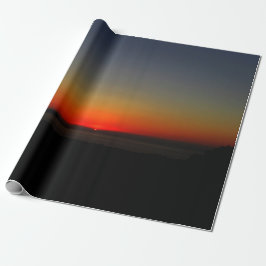 Sonnenuntergang im Wasser Geschenkpapier