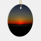 Sonnenuntergang im Wasser Keramik Ornament (Rechts)