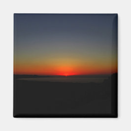 Sonnenuntergang im Wasser Magnet