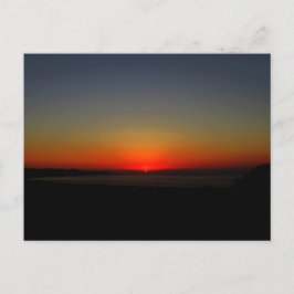 Sonnenuntergang im Wasser Postkarte