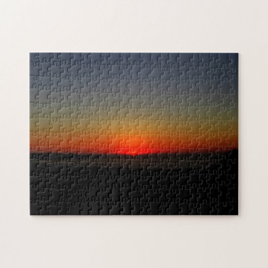 Sonnenuntergang im Wasser Puzzle (Horizontal)