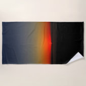 Sonnenuntergang im Wasser Strandtuch (Vorderseite)