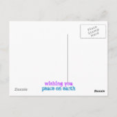 Sonnenuntergang im Weltfrieden der Provinz Postkarte (Rückseite)