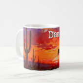 Sonnenuntergang im Westen Kaffeetasse (Vorderseite Links)