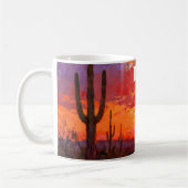 Sonnenuntergang im Westen Kaffeetasse (Links)