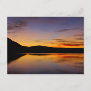 Sonnenuntergang im Westen Wyoming Fotokarte Postkarte