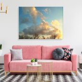 Sonnenuntergang im Zentrum von Illinois Leinwanddruck (Insitu (Wohnzimmer))