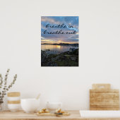 Sonnenuntergang in Aberdour Poster (Küche)