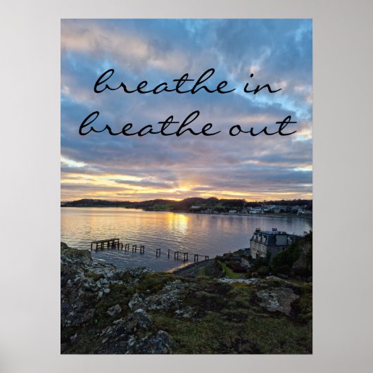 Sonnenuntergang in Aberdour Poster (Vorne)