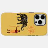 Sonnenuntergang in Afrika Case-Mate iPhone Hülle (Rückseite (Horizontal))