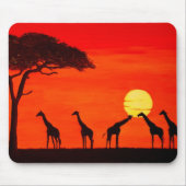 Sonnenuntergang in Afrika Mousepad (Vorne)