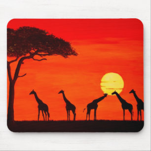 Sonnenuntergang in Afrika Mousepad
