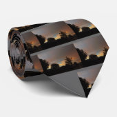 Sonnenuntergang in Amarillo Texas nach Sturm Krawatte (Gerollt)