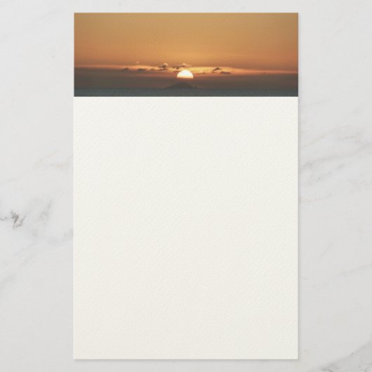 Sonnenuntergang in Antigua I Seascape Fotografy Briefpapier (Vorderseite)