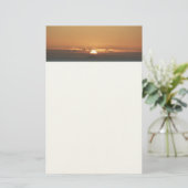 Sonnenuntergang in Antigua I Seascape Fotografy Briefpapier (Stehend Vorderseite)