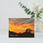 Sonnenuntergang in Anza, CA Postkarte (Stehend Vorderseite)