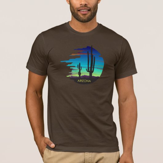 Sonnenuntergang in Arizona.Custom T - Shirt. T-Shirt (Vorderseite)