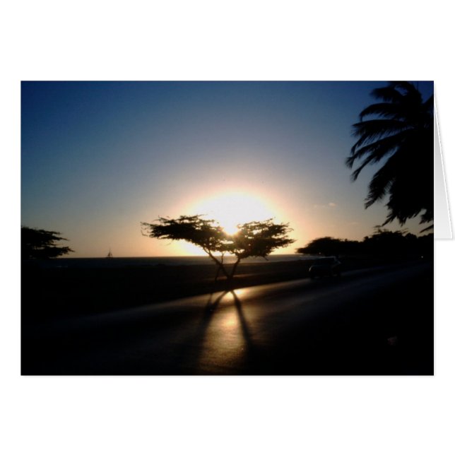 Sonnenuntergang in Aruba (Vorderseite (Horizontal))