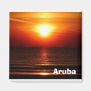 Sonnenuntergang in Aruba Magnet
