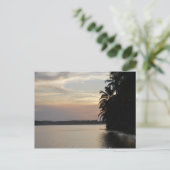 Sonnenuntergang in Assinie, Elfenbeinküste Postkarte (Stehend Vorderseite)