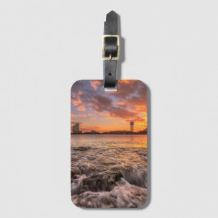 Sonnenuntergang in Barcelona Gepäckanhänger