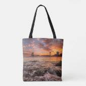 Sonnenuntergang in Barcelona Tasche (Rückseite)