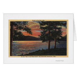 Sonnenuntergang in Big Bear See